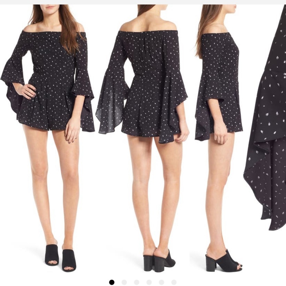 Bell Sleeve Romper - Size S